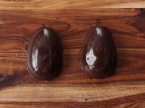 Easter Chocolate Eggs Made with a Mold