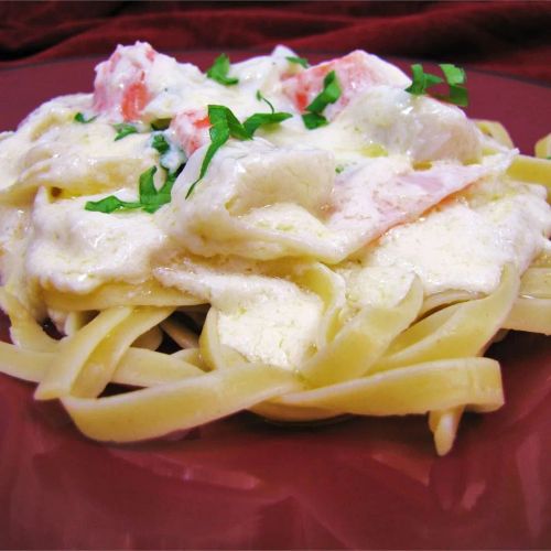 Lighter Fettuccini Alfredo