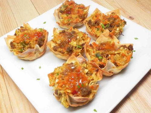 Deconstructed Egg Rolls Muffin Tin Style