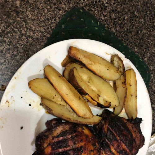 Lemon-Garlic Chicken Thighs and Potatoes