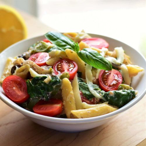 Lemon Ricotta Pasta with Vegetables