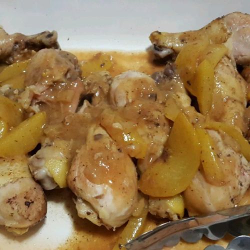 Drumsticks with Peach and Honey