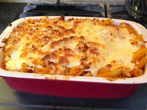 Chicken and Chorizo Pasta Bake