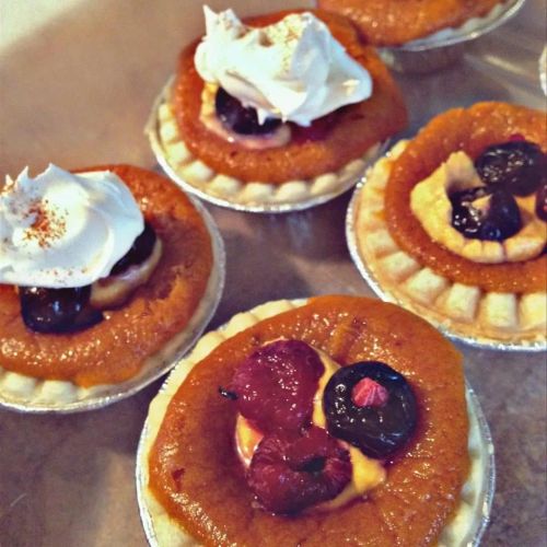 Pumpkin Pie Triple Berry Tarties