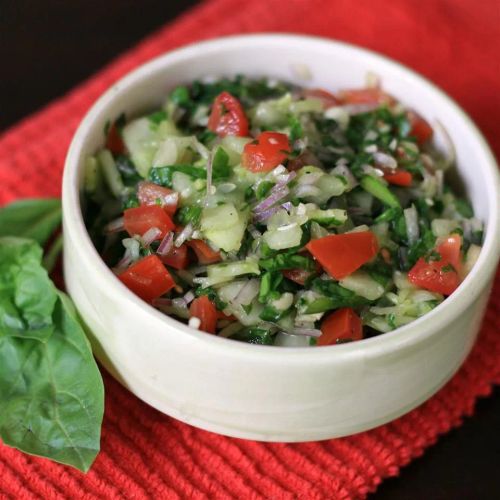 Amazing Cucumber Basil Salad