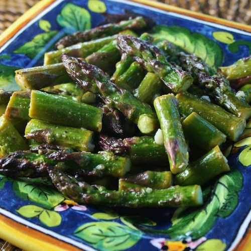 Roasted Asparagus with Sea Salt and Parmesan