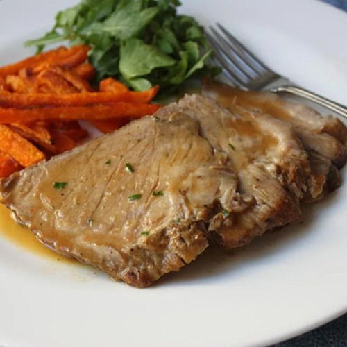 Slow Cooker Apple Cider Braised Pork