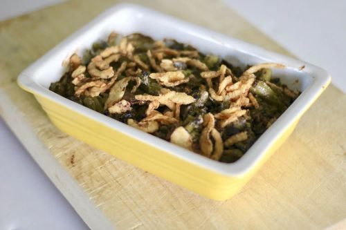 Lighter Green Bean and Portobello Mushroom Casserole