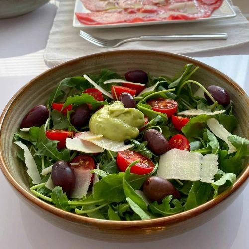 Arugula Salad with Avocado Citrus Vinaigrette