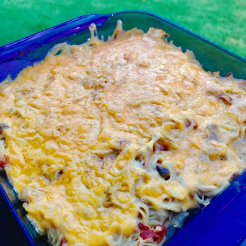 Instant Pot® Spicy Chicken Spaghetti Casserole with Frozen Chicken Breasts