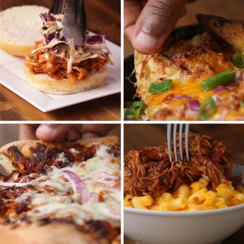 Slow-Cooker BBQ Pulled Chicken, 4 Ways