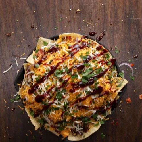 BBQ Cheeseburger Nachos