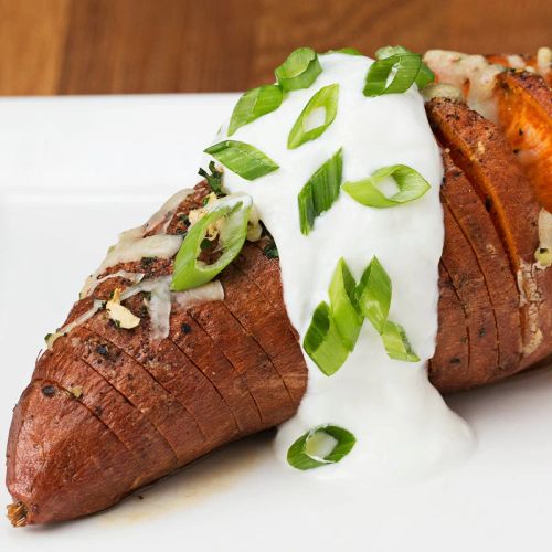 Hasselback Sweet Potatoes 4 Ways