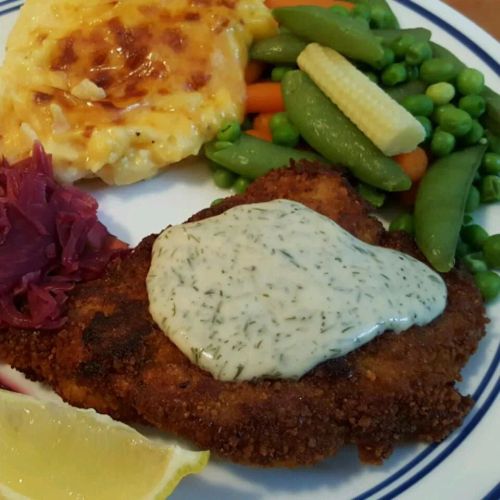 Pork Schnitzel with Dipping Sauce