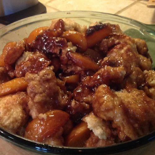 Skillet Peach Dumplings