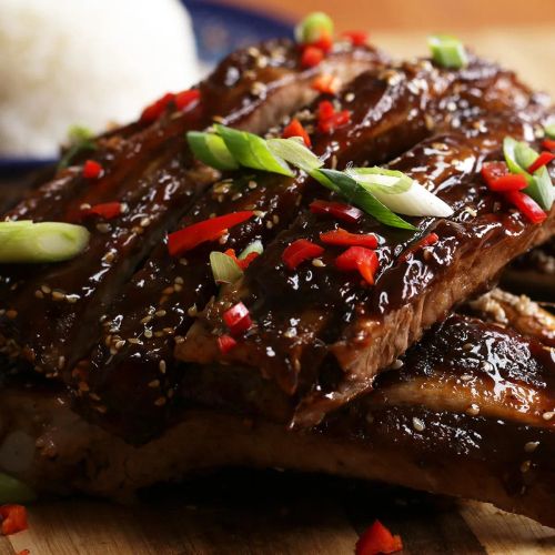 Slow-Cooker BBQ Ribs with Hoisin Glaze