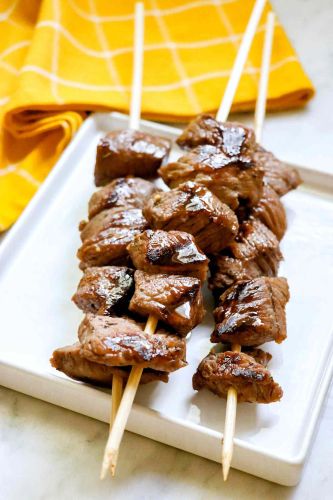 Sweet Grilled Steak Bites