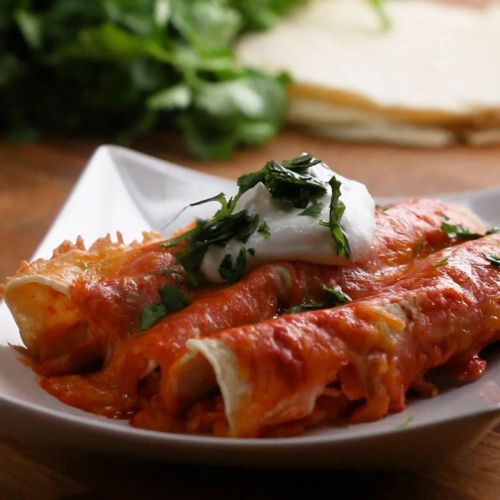 Cheesy Chicken Enchiladas