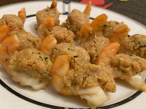 Baked Stuffed Shrimp with Ritz Crackers