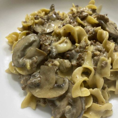 Instant Pot Ground Beef Stroganoff