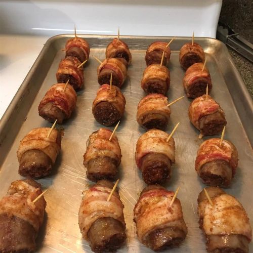 Bacon Wrapped Bratwurst