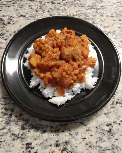 One-Pot Vegan Potato Lentil Curry