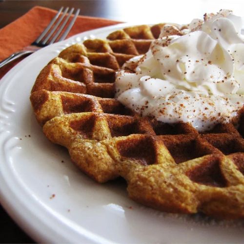 Cinnamon Pumpkin Waffles