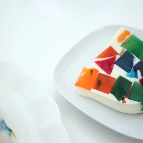 Stained Glass Gelatin Cake