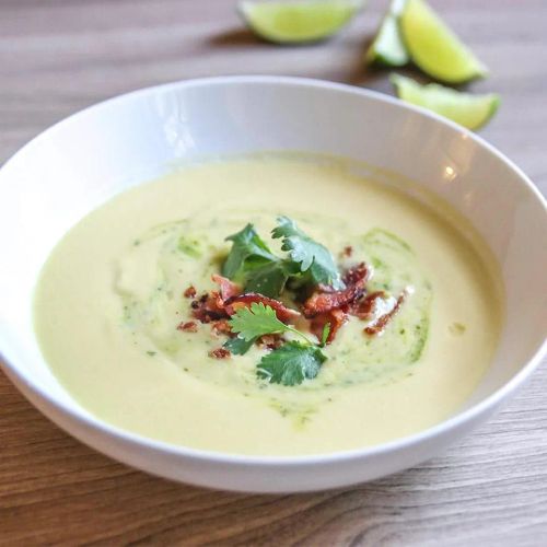 Chilled Corn Cauliflower Soup