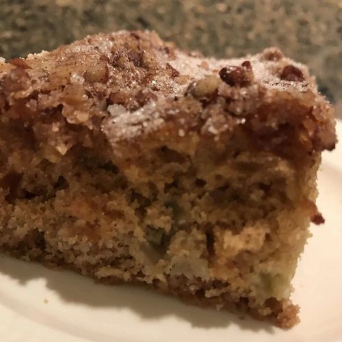 Rhubarb Coffee Cake with Buttermilk