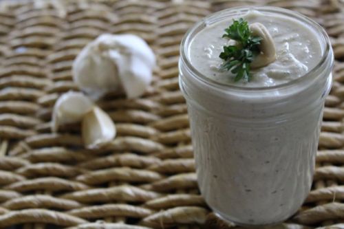 Creamy Raw Cashew Caesar Dressing