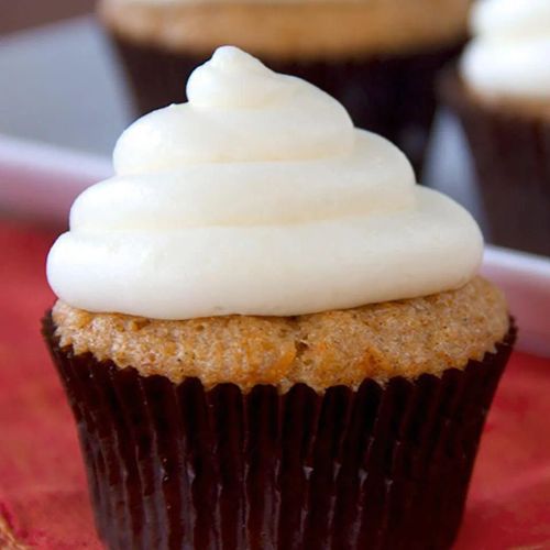 Carrot Cake Cupcakes with Lemon Cream Cheese Frosting