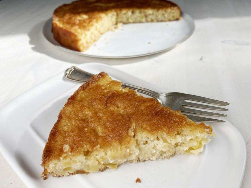 French Apple Cake (or the 3/4 Recipe)