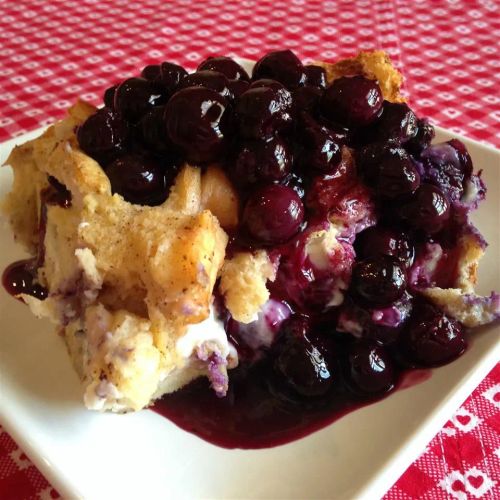 Overnight Blueberry French Toast Casserole