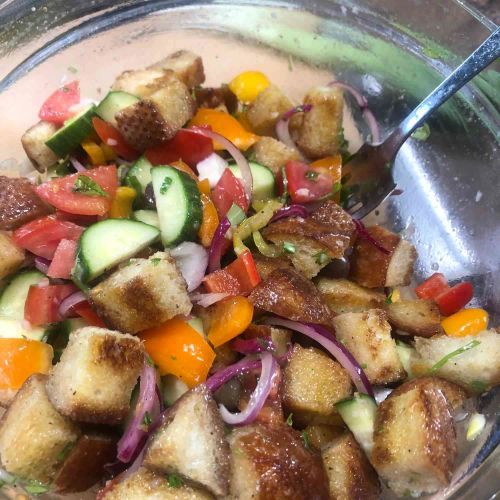 Quick Lemony Panzanella