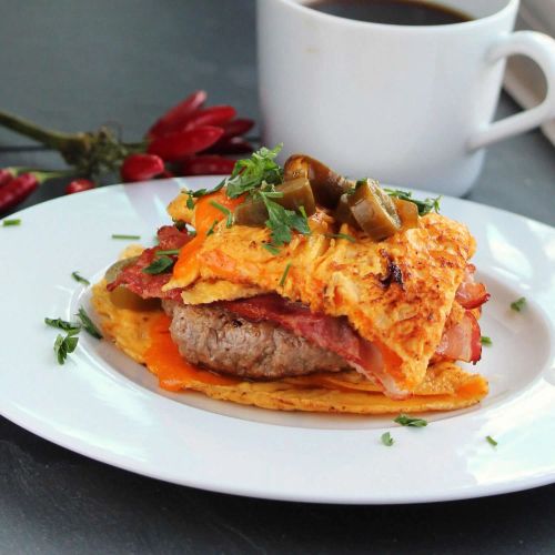 Bacon Cheeseburger Omelet