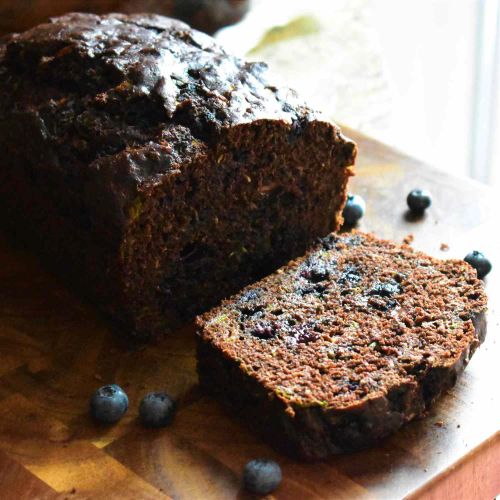 Chocolate Blueberry Zucchini Bread