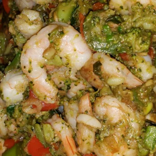 Utokia's Ginger Shrimp and Broccoli with Garlic