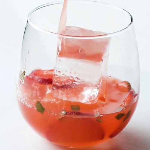 Spiked Strawberry Basil Lemonade