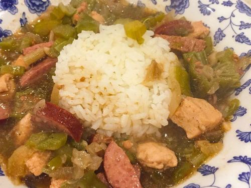 Slow Cooker Chicken and Sausage Gumbo