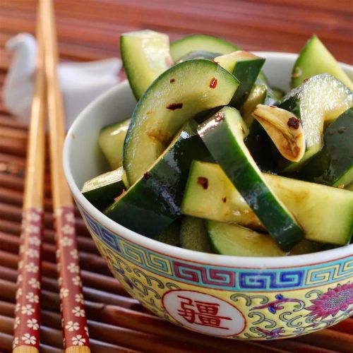 Spicy Asian-Style Cucumbers