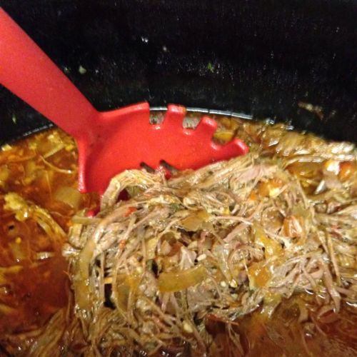 Shredded Tri-Tip for Tacos in the Slow Cooker