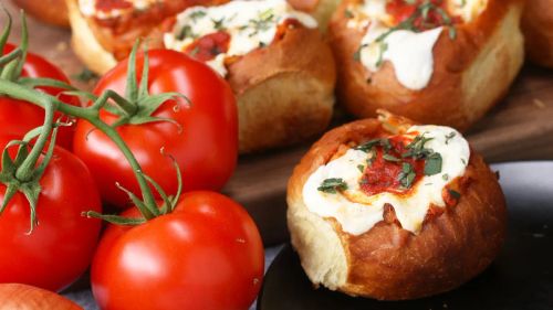 Cheesy Chicken Parmesan–Stuffed Rolls