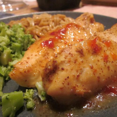 Pepper Jelly Glazed Chicken