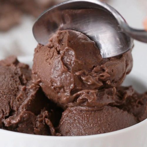 Chocolate Peanut Butter Banana "Ice Cream"