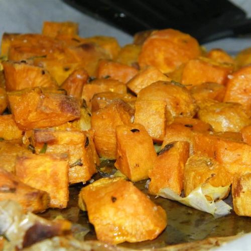 Low-Cal Roasted Sweet Potato Bites