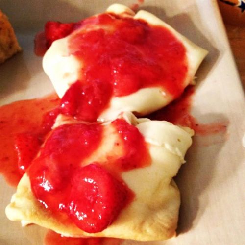 Strawberry Blintzes