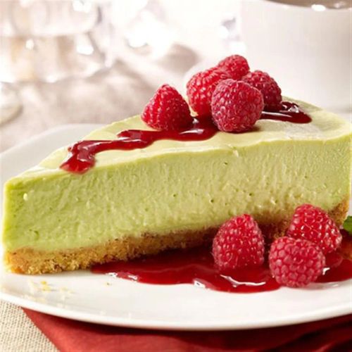 Avocado Cheesecake with Walnut Crust