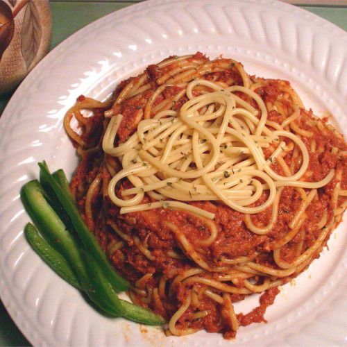 Spaghetti with Corned Beef