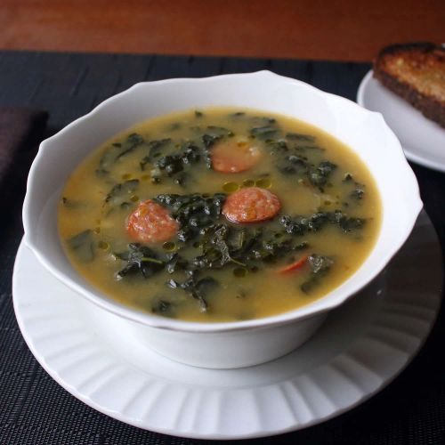 Caldo Verde (Portuguese Sausage Kale Soup)